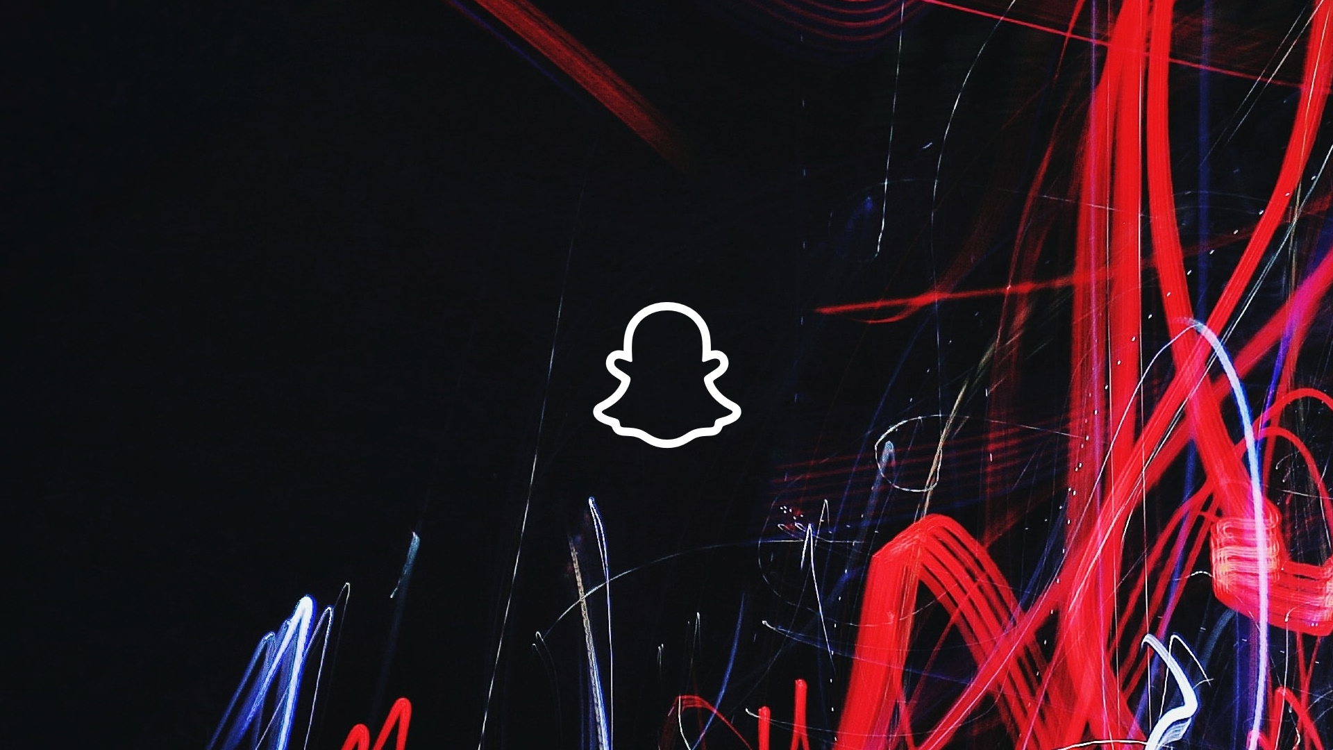 Image of exposure trails with Snapchat logo